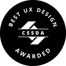 UX Design award from CSS Design Awards Best UX Design award from CSS Design Awards